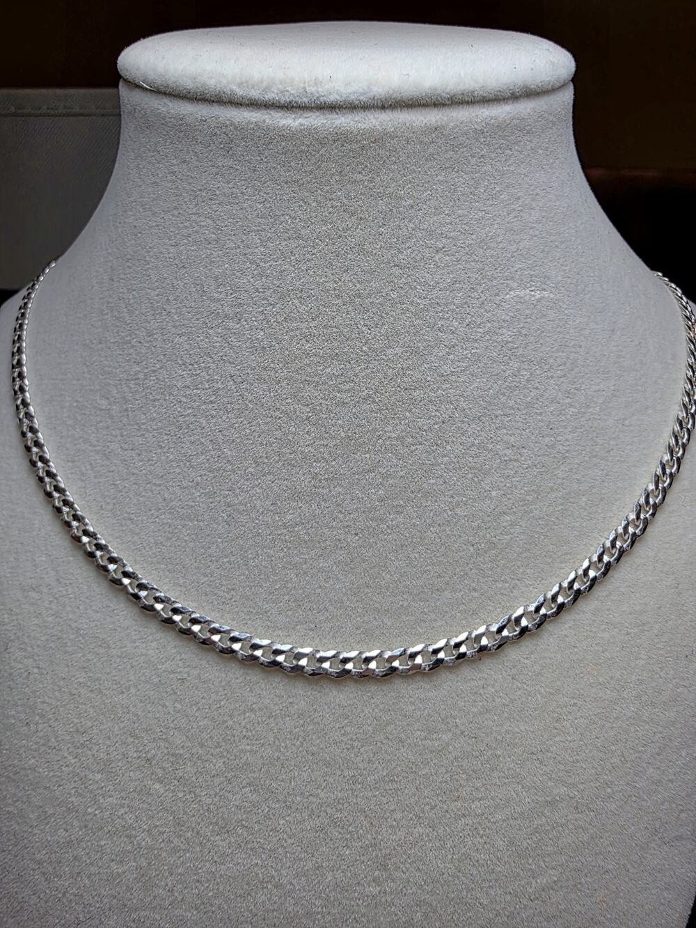 22" 4mm Cuban Curb 925 Sterling Silver 9.62g
